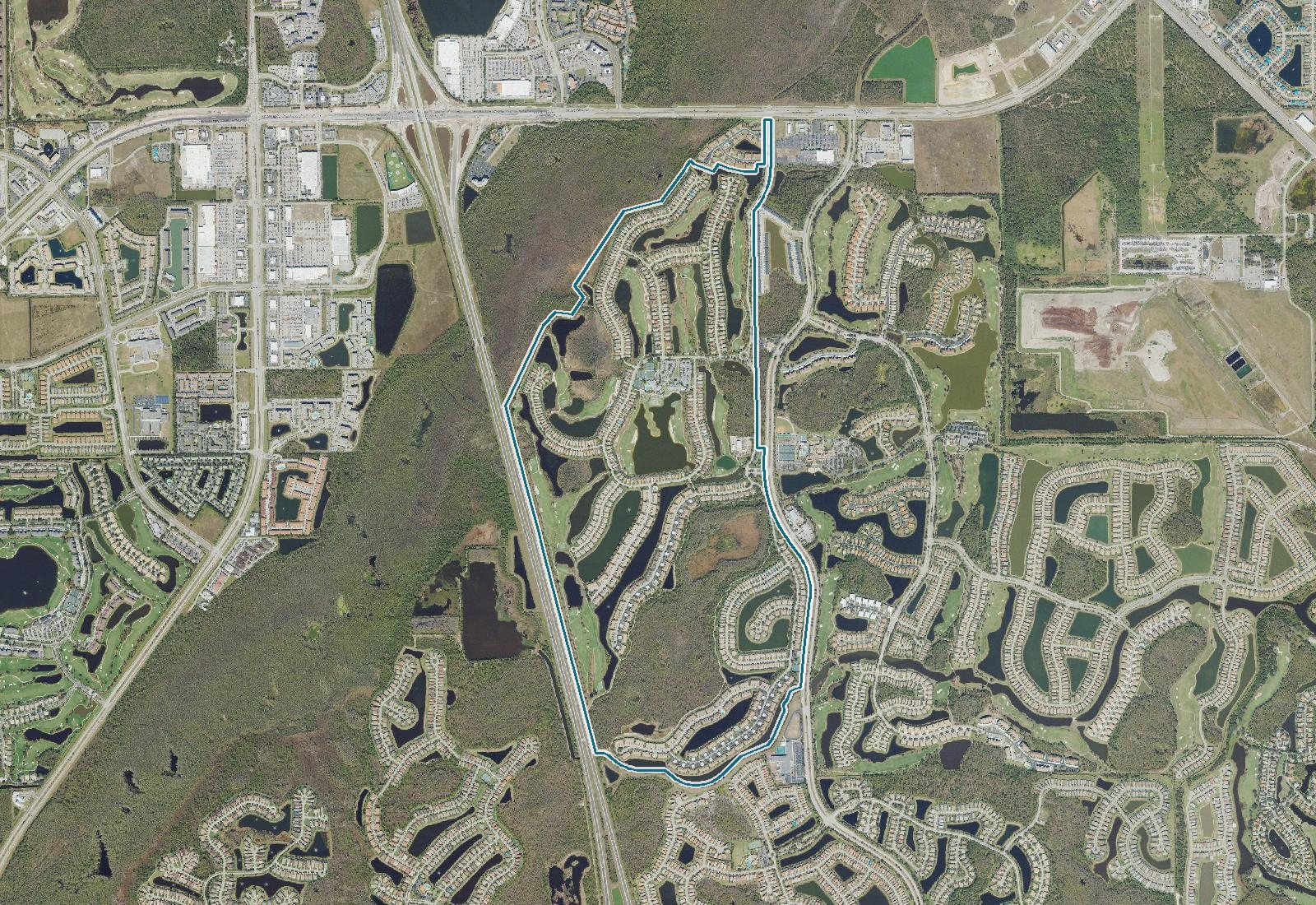 Aerial view of Colonial Country Club